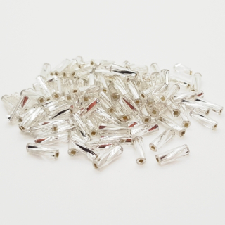Rokajl Preciosa sekaný, 6mm, stříbrná, 10g