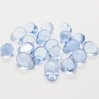 Korálky broušené CZ, 9x6mm, modrá, 20ks
