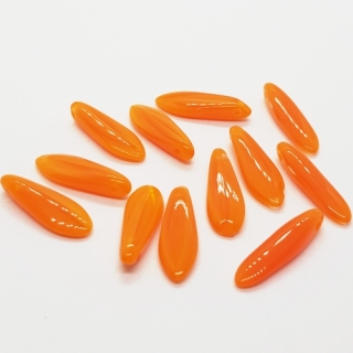 Korálky broušené CZ, 15mm, oranžová, 12ks