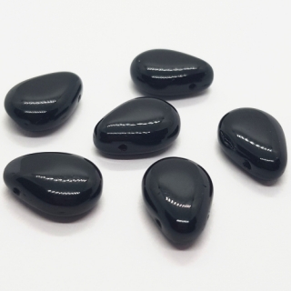 Korálky broušené CZ, 13mm, černá, 6ks