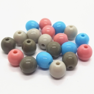 Korálky broušené CZ, 7mm, mix, 20ks