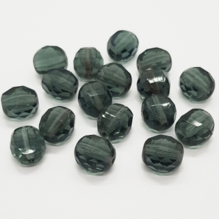 Korálky mačkané CZ, 10x9mm, šedá, 2ks