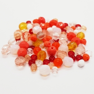 Korálky mačkané CZ, 4-7mm, mix