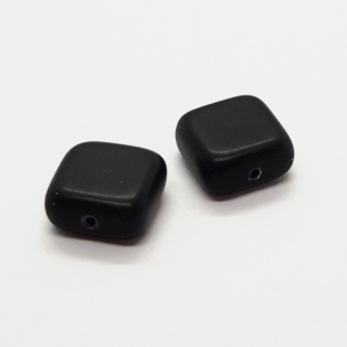 Korálky mačkané CZ, 8mm, černá, 2ks