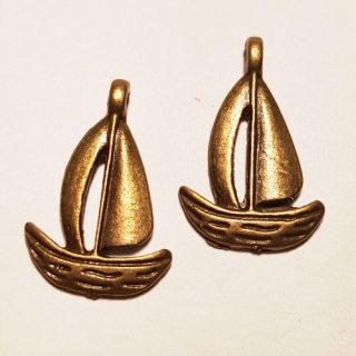 Přívěsek 12x19mm, loď, 1ks