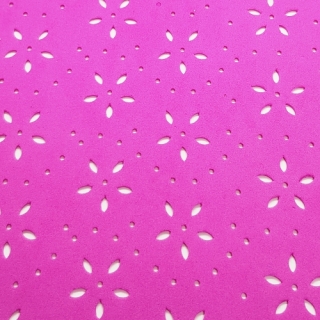 Pěnová guma Moosgummi květy, 20x30cm, růžová, 1ks