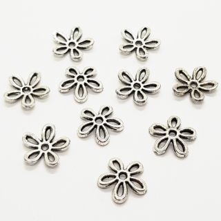 Kaplíky, 11mm, platina, 2ks