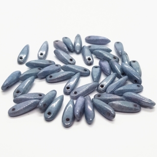 Jazýčky, 10x3mm, modrá temná, 40 ks