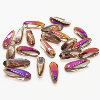 Jazýčky, 10x3mm, růžovohnědá, 20ks