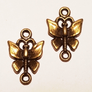 Mezidíl 12x18mm, motýl, 4ks