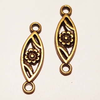 Mezidíl 8x24mm, kytka, 2ks
