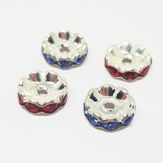 Rondelka, 10mm, mix, 4ks