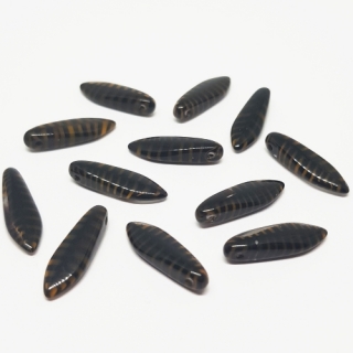 Jazýčky, 15x5mm, proužkatá, 12ks