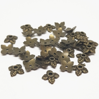 Kaplíky, staromosaz, 7mm (10ks)