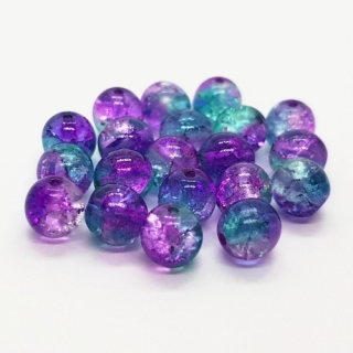 Praskané korálky, 10 mm (6ks)