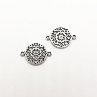 Přívěsek, 20x14mm, mandala, 1ks