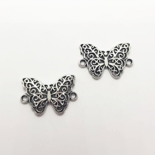 Přívěsek, 20x14mm, motýl, 1ks