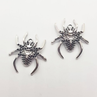 Přívěsek, 25x28mm, pavouk, 1ks