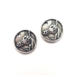 Přívěsek, 15mm, kůň, 1ks