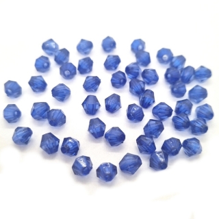 Lucerna, 6x6mm, modrá tmavá, 50ks