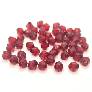 Lucerna, 6x6mm, vínová, 50ks