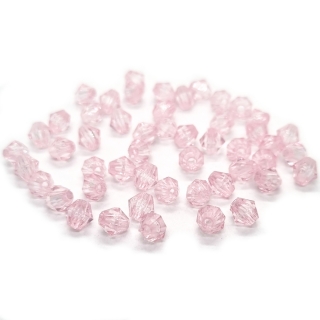 Lucerna, 6x6mm, růžová růžovounká, 50ks