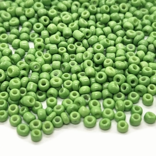 Rokajl skleněný, 2mm, zelená travní, 50g