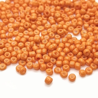 Rokajl skleněný, 2mm, oranžová, 50g