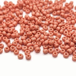 Rokajl skleněný, 2mm, lososová, 50g