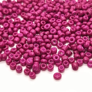 Rokajl skleněný, 2mm, růžová sytá, 50g