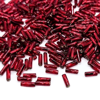 Rokajl Preciosa sekaný, 6mm, červená jahoda, 20g