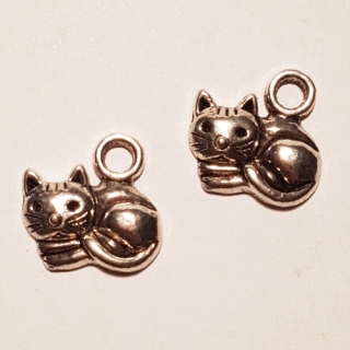 Přívěsek 13x14mm, kočka, 1ks
