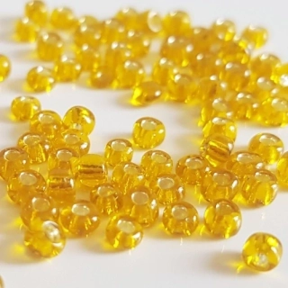 Rokajl s průtahem, 3mm, žlutá tmavá, 50g