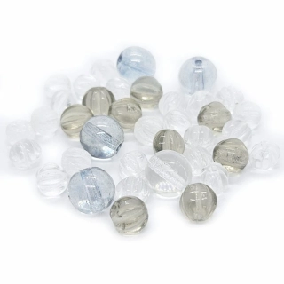 Korálky broušené CZ, 5-8mm, mix, 35ks