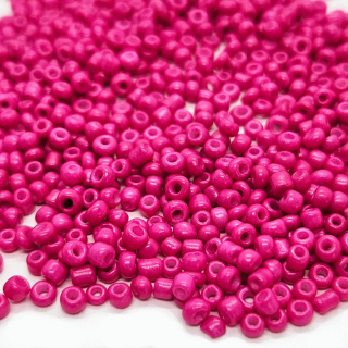 Rokajl skleněný, 2mm, růžová ostrá, 50g