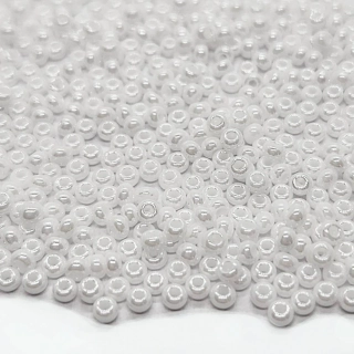 Rokajl Preciosa perleť, 2,3mm, bílá, 20g