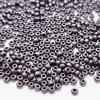 Rokajl Preciosa perleť, 2,3mm, fialová tmavá, 20g