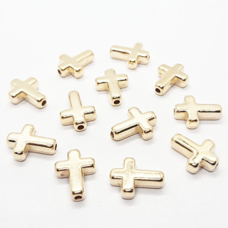 Přívěsek, 12x15mm, křížek, 4ks