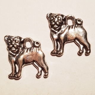 Přívěsek 16x15mm, pes, 1ks