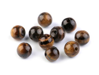 Minerál Tygří oko, 6mm, 5ks