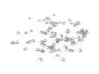 Kroužek nerez ocel, 3mm, platina, 3g