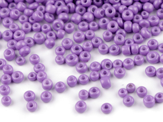 Rokajl skleněný, 2mm, fialová lila, 50g