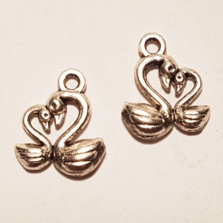 Přívěsek 14x12mm, labuť, 1ks