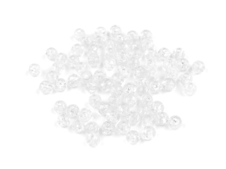 Korálky krakl, 6mm, transparent, 100ks
