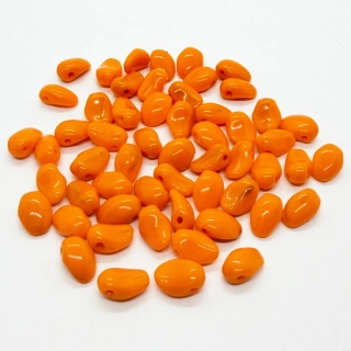 Korálky broušené CZ, 8x5mm, oranžová, 55ks