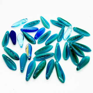 Korálky broušené CZ, 16x5mm, mix, 32ks