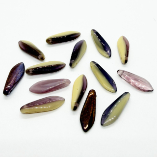 Korálky broušené CZ, 16x5mm, mix, 14ks