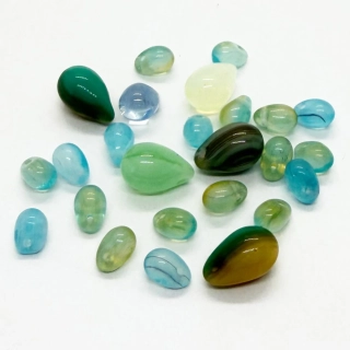 Korálky broušené CZ, 6x4-9x6mm, mix, 25ks