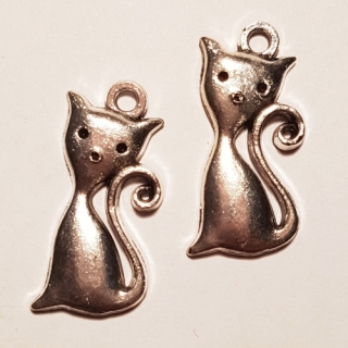 Přívěsek 12x25mm, kočka, 1ks
