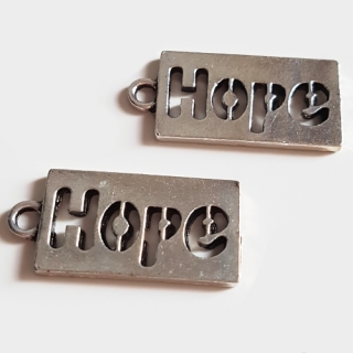 Přívěsek 11x23mm, hope, 1ks
